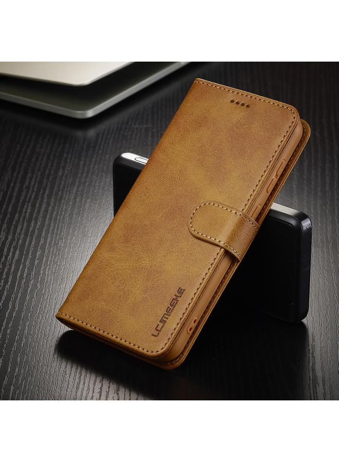 LC.IMEEKE Case For Samsung Galaxy A26 5G Calf Texture Leather Phone Case - Image 2