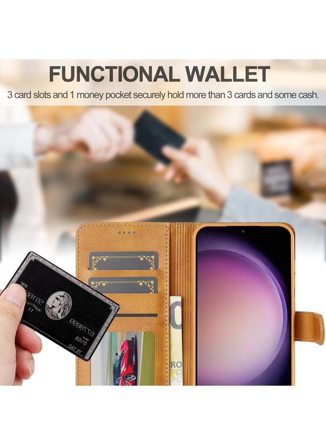 LC.IMEEKE Case For Samsung Galaxy A26 5G Calf Texture Leather Phone Case - Image 5