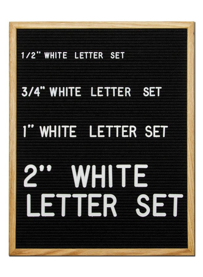 فيلت لايك شيرينغ حروف لوحة أحرف بلاستيكية فقط (348 قطعة) حروف لوحة أحرف مقاس 1 بوصة للوحة أحرف قابلة للتغيير مجموعة إكسسوارات لوحة أحرف بيضاء - Image 3