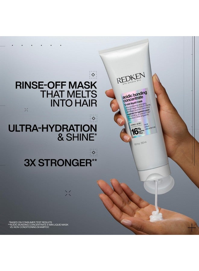 REDKEN Bonding Hair Mask for Dry, Damaged Hair Repair | Acidic Bonding Concentrate | Hydrating 5 Minute | For All Hair Types - Image 2