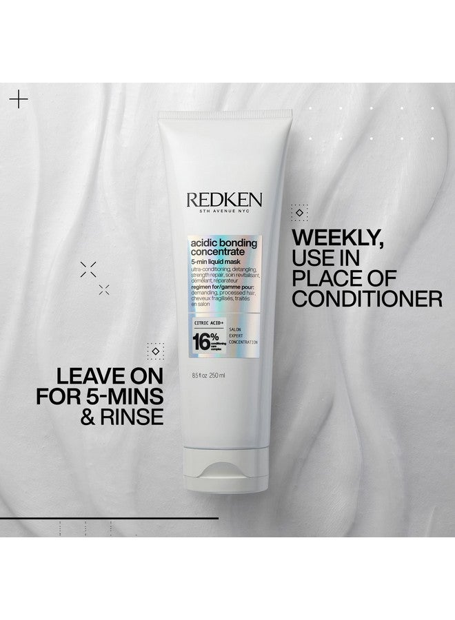 REDKEN Bonding Hair Mask for Dry, Damaged Hair Repair | Acidic Bonding Concentrate | Hydrating 5 Minute | For All Hair Types - Image 4