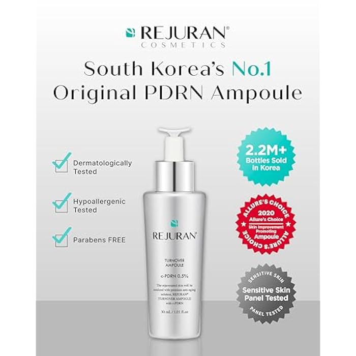 REJURAN® Turnover Ampoule, c-PDRN® – Original Salmon DNA PDRN Face Serum for Rejuvenation, Firming, Hydration & Youthful Glow, Refines Skin Texture. Korean Skincare (1.01 fl oz) - Image 2