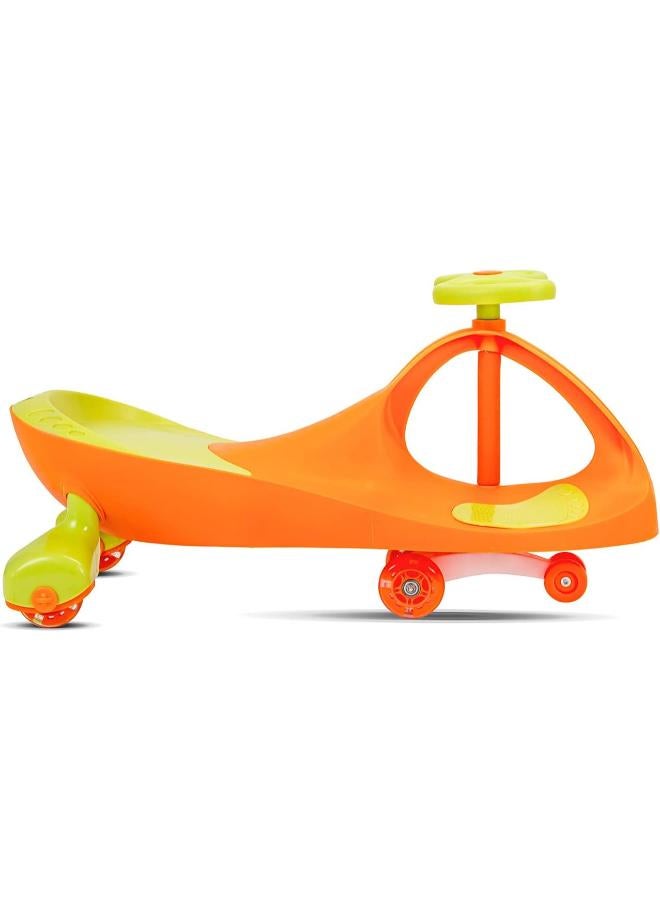 Ziggy Kids Ride‑On Twist Car with Anti‑Rollover PU Wheels – Orange (ZG‑2004) - Image 2