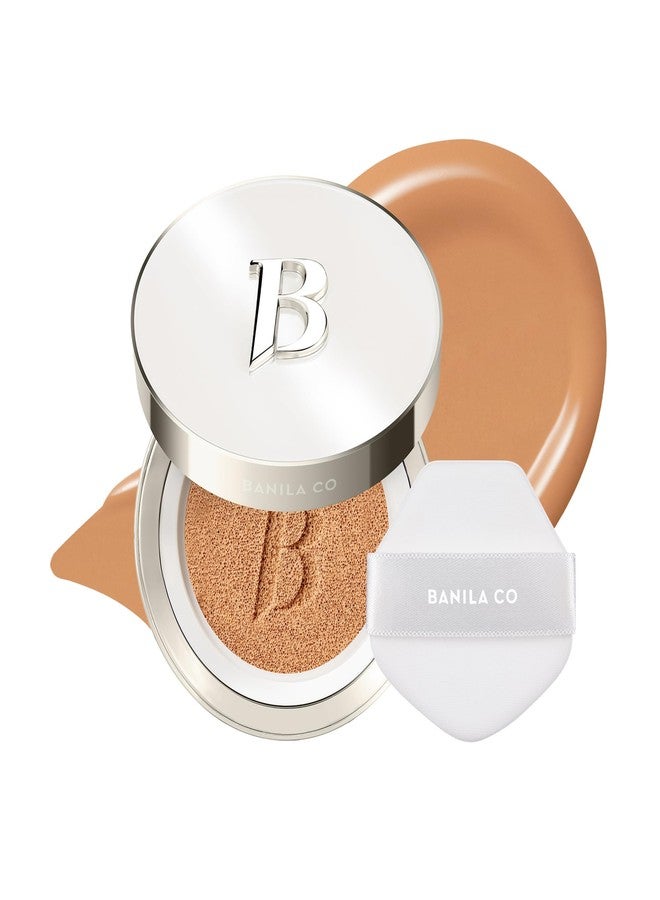 BANILA CO كوشن كفرسيوس من بانلا كو | أساس يدوم حتى 100 ساعة | 20 درجة لجميع ألوان البشرة | لمسة نهائية غير لامعة وخفيفة الوزن | أساس كوري كوشن (14 جرام / 0.49 أونصة)، 32W جوزة - Image 1