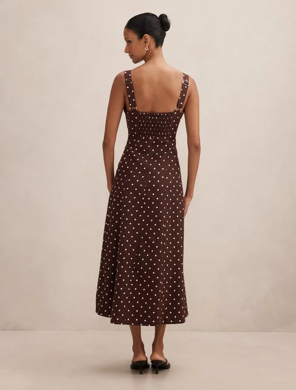 فورايفر نيو Kara Petite Tie Front Linen Midi