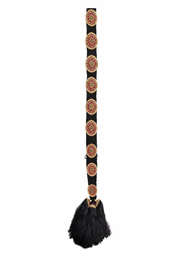 THANUS CRAFT THANU'S CRAFT Pula Poola Jada Billalu Hair Choti Ornaments Bharatanatyam Kuchipudi Classical Dance Jewellery for women - Image 4