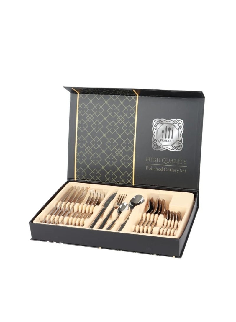 HOMEVEO 24-piece knife, fork and spoon set  - Image 1