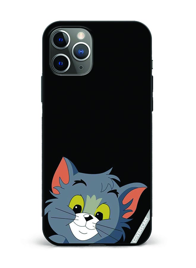 COVERSCART Protective Case Cover For Apple iPhone 11 Pro Max Tom Cat Design Black