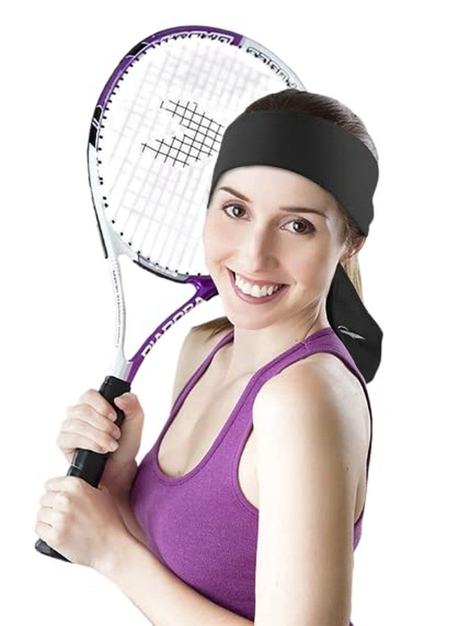 PAROPKAR Sports Headbands for Men and Women (4 Pack) - Lightweight Sweat Band Moisture Wicking Workout Sweatbands for Running Cross Training Cricket Gym Yoga and Bike - Unisex Hairband - Image 5