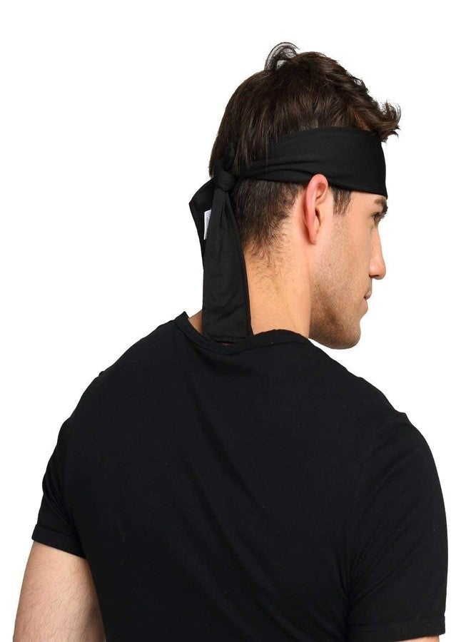 PAROPKAR Sports Headbands for Men and Women (4 Pack) - Lightweight Sweat Band Moisture Wicking Workout Sweatbands for Running Cross Training Cricket Gym Yoga and Bike - Unisex Hairband - Image 4