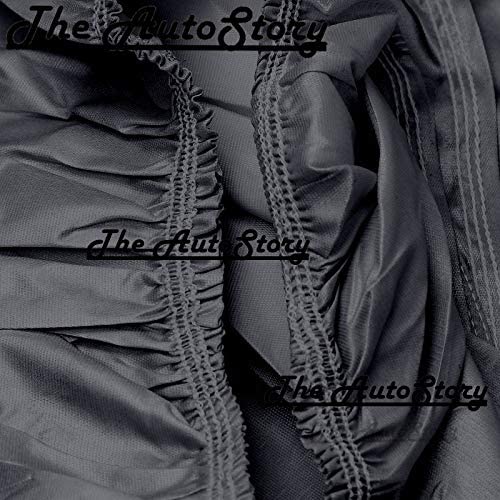 The Autostory 190 Taffeta Water Resistant Car Body Cover Compatible with Tata Punch with Mirror Pockets (Grey/Navy Blue) - Image 4