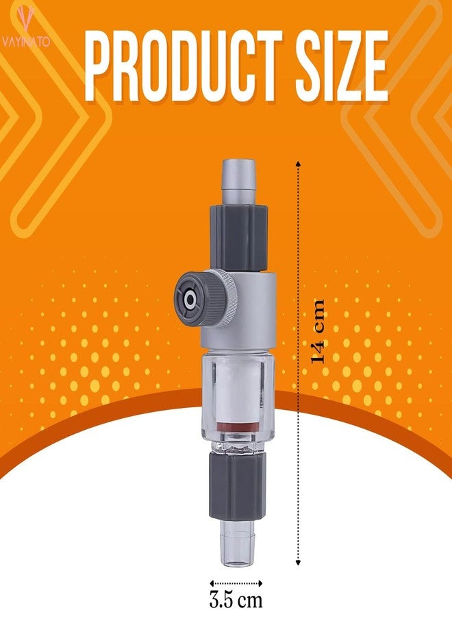 VAYINATO Qanveee Aquarium CO₂ Diffuser with Safe Nut Lock System | Fine Atomization CO₂ Atomizer for Fish Tanks | High-Efficiency Carbon Dioxide Diffuser by Petzlifeworld (M2 (16/22MM)) - Image 2