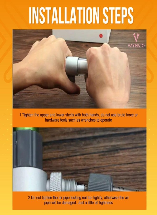 VAYINATO Qanveee Aquarium CO₂ Diffuser with Safe Nut Lock System | Fine Atomization CO₂ Atomizer for Fish Tanks | High-Efficiency Carbon Dioxide Diffuser by Petzlifeworld (M2 (16/22MM)) - Image 3