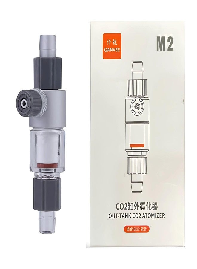 VAYINATO Qanveee Aquarium CO₂ Diffuser with Safe Nut Lock System | Fine Atomization CO₂ Atomizer for Fish Tanks | High-Efficiency Carbon Dioxide Diffuser by Petzlifeworld (M2 (16/22MM)) - Image 1