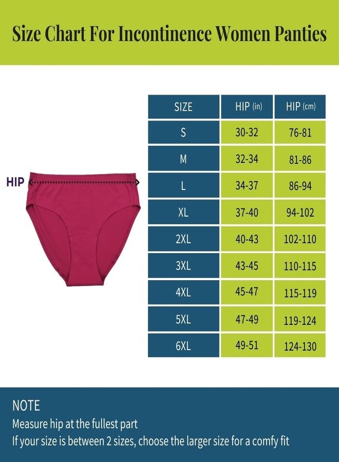 Pristine Life | Leak Proof Underwear For Women | Wash & Reusable | Absorbs 25ml Of Leaks | Anti Bacterial, Hygienic & Leakproof | Comfy Cotton | Pack Of 1 | Dark Pink | M - Image 2