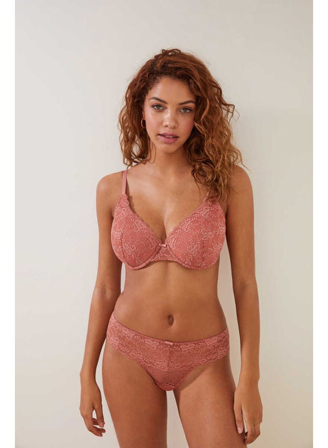 women'secret Wide lace Brazilian briefs - Image 1