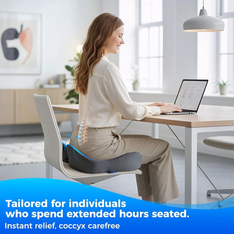 Niceeday Ergonomic Memory Foam Seat Cushion - Image 2