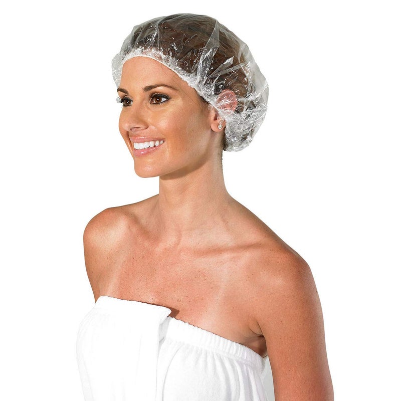 Colortrak Processing Caps, Disposable Dye and Chemical Treatment, Convenient Professional Pack Sizes, For Perms, Conditioners and Color, Bouffant Style Head Coverings with Elastic Trim, Clear - Image 4