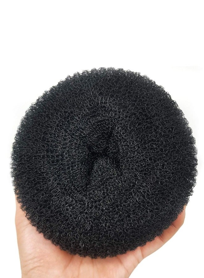 Globalstar Donut Hair Bun Black 4.3 Inches - Perfect Updo for Ladies pack of 3pcs - Image 3
