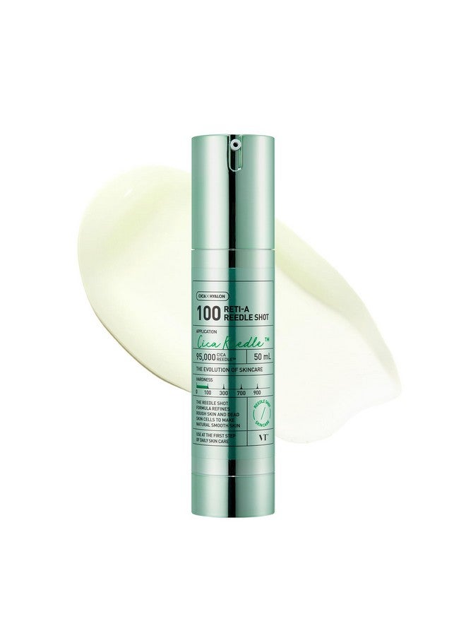 VT COSMETICS VT COSMETICS Reti-A Reedle Shot 100, Retinol(Vitamin A) Microneedling Serum, Repairing Exosome, Hyaluronic Acid, Ideal for Retinol Beginner, Soft Skin, Glass Skin, Korean Skin Booster, 1.69Fl Oz(50ml) - Image 1