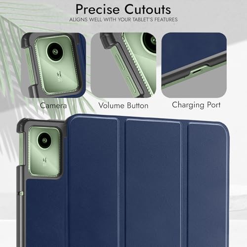 Robustrion Cover for Moto Pad 60 Neo 11 inch Cover Case, Trifold Flip Cover Case for Moto Pad 60 Neo Cover 11" Tablet - Navy - Image 3