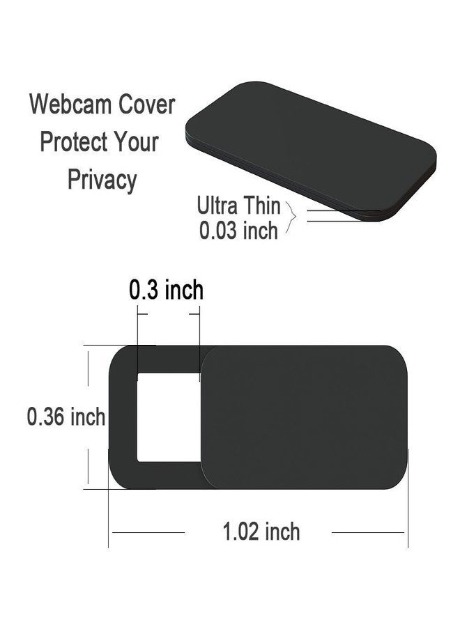 EYSOFT Webcam Cover Slider, Laptop Camera Cover 0.02in Ultra-Thin fits Echo Spot Smartphones Tablets Macbooks Computers Desktops with Strong Adhensive, Protecting Privacy and Securtiy - Image 2