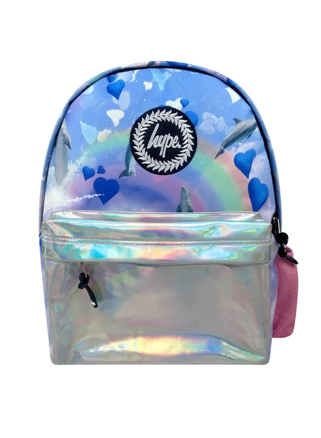 JUST HYPE Iconic Backpack- Rainbow Dolphins