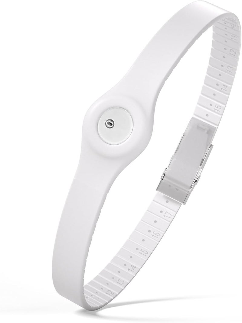 Divoti CGM Continuous Glucose Monitor Sensor Cover Armband Compatible with Freestyle Libre 3, Trim-to-fit Adjustability- White