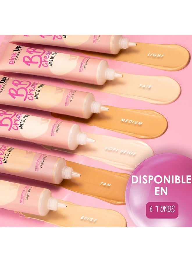 PINK UP BB Cream Matte Finish | BB Cream| Face Make Up | Foundation | Unifies your skin tone in a natural way | Light coverage makeup | Moisturizing | Matte finish | Color Medium | Model PKBBC02 - Image 4