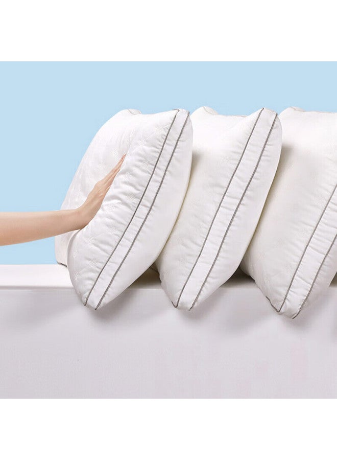Fuanna Pillow Core, Hotel Pillow, Fiber Soft Pillow, 60s Long-staple Cotton, Class A Antibacterial, Washable, Low Pillow, 70*45cm, One Piece - Image 4