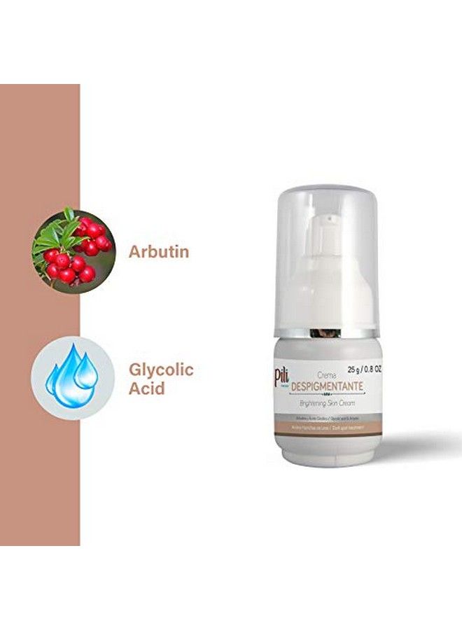 Pili كريم تفتيح البشرة مع أربوتين وحمض الجليكوليك | يستعيد لون البشرة | يضيء البشرة علاج البقع الداكنة للوجه والجسم تحت الإبطين والرقبة والركبتين والمرفقين والفخذين الداخليين. (0.8 أونصة) - Image 3