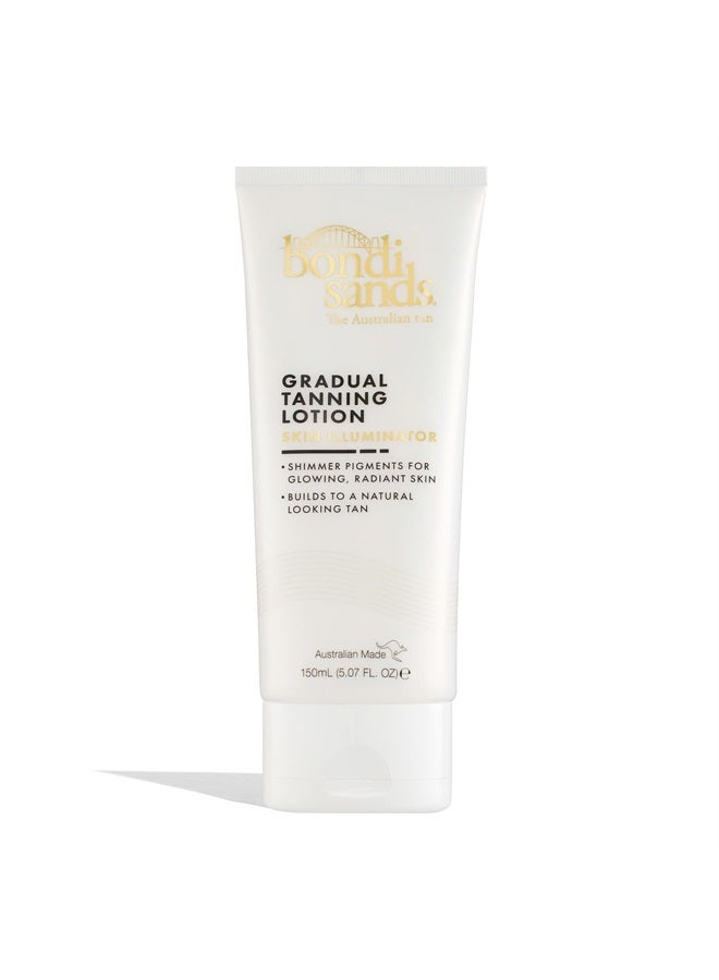BONDI SANDS Gradual Tanning Lotion Skin Illuminator | Shimmer Pigments Build to a Natural-Looking Tan for Glowing Skin | 150 mL, 5.07 Fl. Oz. - Image 1