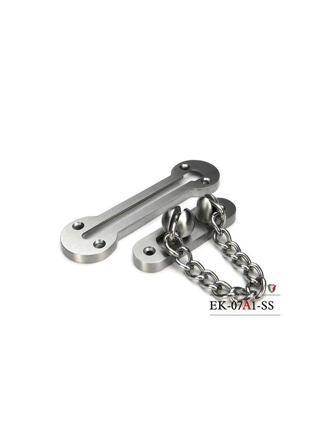 VIBORG Solid SUS304 Stainless Steel 3MM Extra-Thick Casting Heavy Duty Door Chain Door Limiter External Door Restrictor Security Lock Safety Guard Chain EK-07A-SS - Image 2