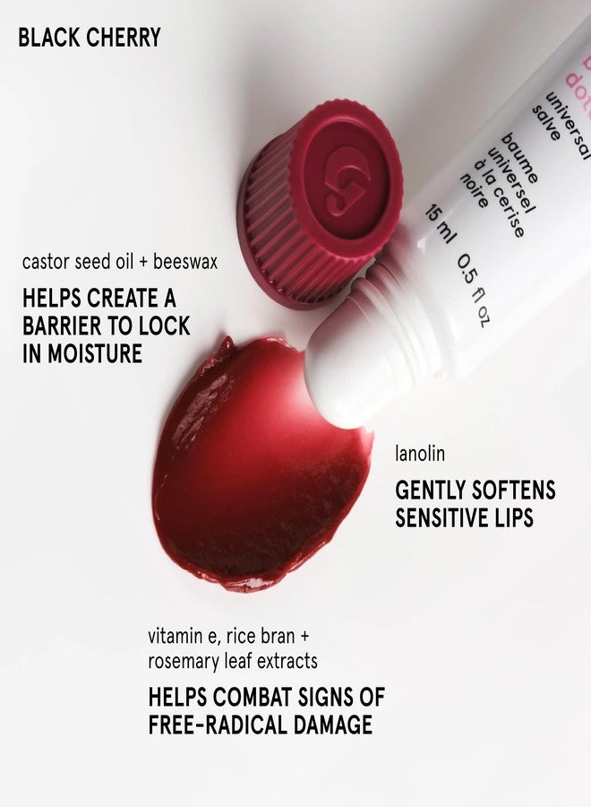 Glossier Balm Dotcom Hydrating Tinted Lip Balm - Universal Salve, Up to 12Hr Moisture for Dry Lips, Cuticles & Skin - Lanolin, Beeswax & Castor Oil - Black Cherry, Burgundy Tint, 15ml - Image 4