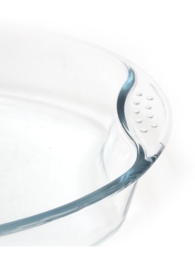 BLACKSTONE - 2.9L Oval Shape Glass Oven Dish - Premium Borosilicate Bakeware, Oven, Microwave & Dishwasher Safe, Ideal for Baking, Roasting, and Serving - Image 1
