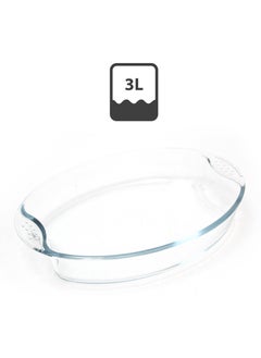 BLACKSTONE 2.9L Oval Shape Glass Oven Dish - Premium Borosilicate Bakeware, Oven, Microwave & Dishwasher Safe, Ideal for Baking, Roasting, and Serving  - Image 4