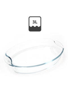 2.9L Oval Shape Glass Oven Dish - Premium Borosilicate Bakeware, Oven, Microwave & Dishwasher Safe, Ideal for Baking, Roasting, and Serving - pzsku/ZB56B918486391593631EZ/45/_/1721888324/a784fead-f533-4513-a2e1-1cc357434e5e