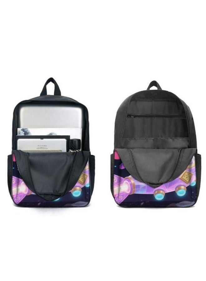 واضح من النار حقيبة ظهر + حقيبة يد + حقيبة قرطاسية | هدية موسم العودة إلى المدرسة / عطلة | مجموعة حقيبة كرتونية من ثلاث قطع، سهلة التعامل مع المناسبات المختلفة (الطلاب والأطفال ونزهات الأصدقاء وتسلق الجبال والمدرسة وما إلى ذلك) - 112 - Image 4