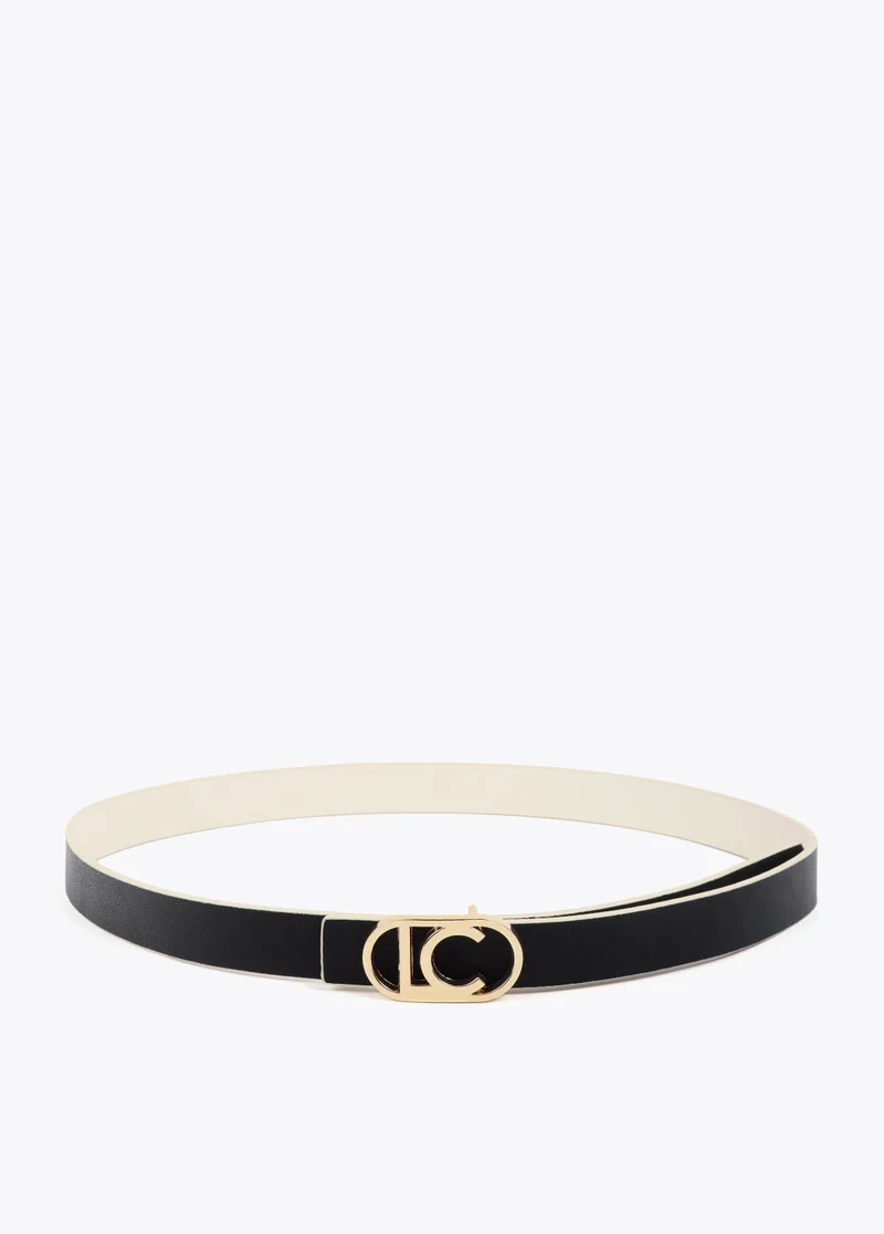 لولا كساديمونت Reversible belt with oval logo buckle