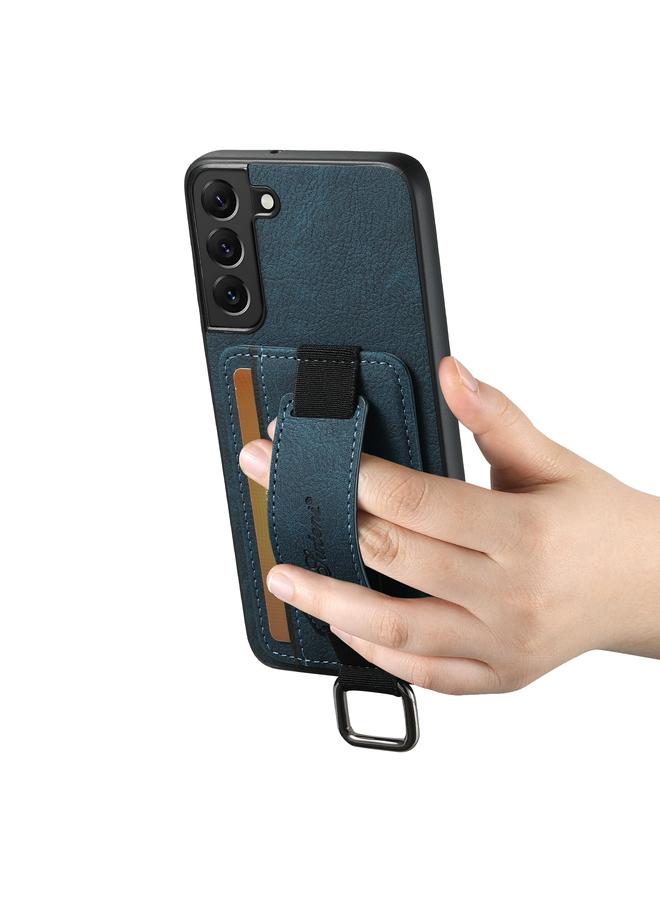 Suteni Case For Samsung Galaxy S23+ 5G H13 Litchi Leather Wrist Strap Wallet Back Phone Case - Image 3