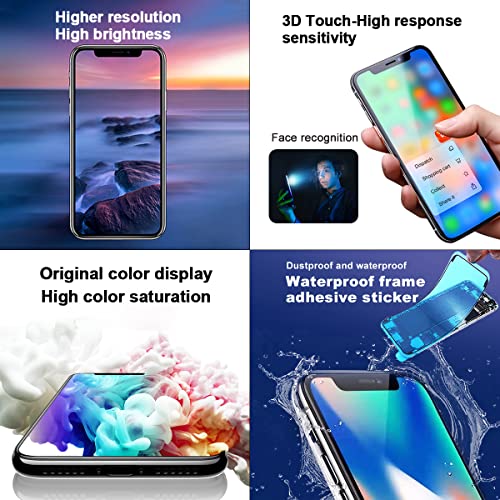 EFAITHFIX for iPhone XR LCD Screen Replacement 6.1 Inch Frame Assembly Display and 3D Touch Screen Digitizer with Repair Tools Kit for A1984/A2105/A2106/A2108 with Waterproof Adhesive Tempered Glass - Image 4