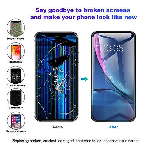 EFAITHFIX for iPhone XR LCD Screen Replacement 6.1 Inch Frame Assembly Display and 3D Touch Screen Digitizer with Repair Tools Kit for A1984/A2105/A2106/A2108 with Waterproof Adhesive Tempered Glass - Image 5