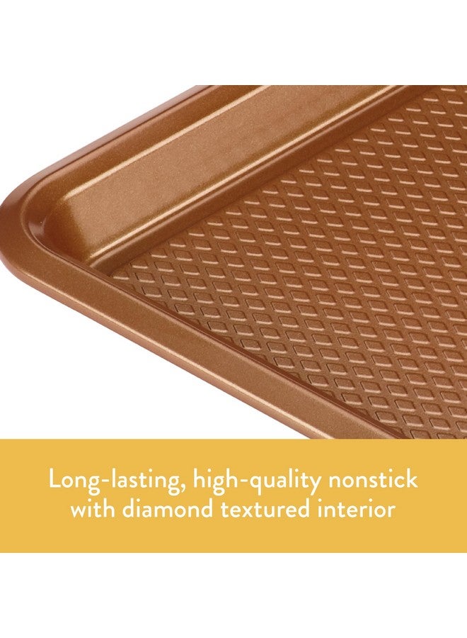 اييشا طقم فرن محمصة غير لاصق من آيشا كاري مع صينية خبز غير لاصقة، صينية خبز، صينية مافن، صينية كب كيك - 4 قطع، لون بني نحاسي - Image 3