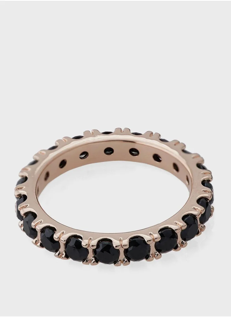 PANDORA Black Sparkling Row Eternity Ring