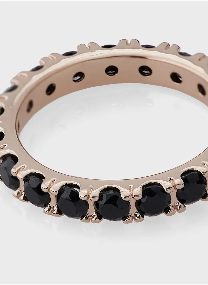 PANDORA  Black Sparkling Row Eternity Ring for Women | Best Price UAE