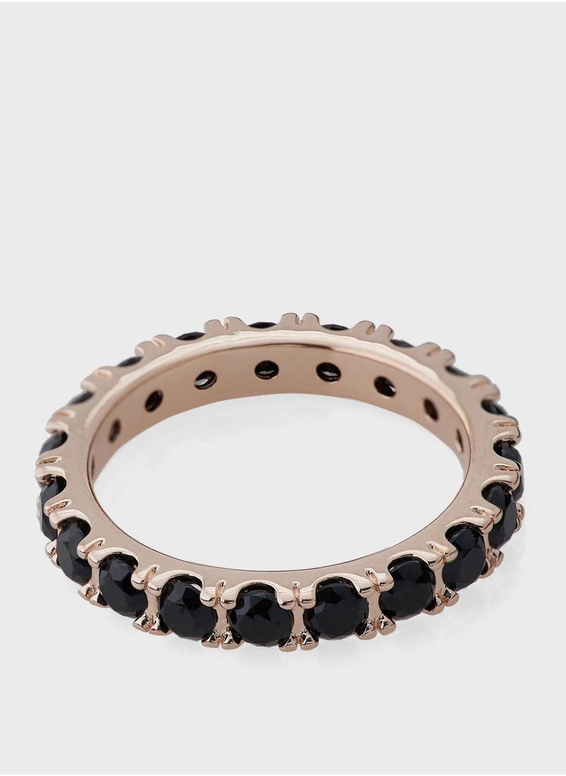 PANDORA Black Sparkling Row Eternity Ring  - Image 3