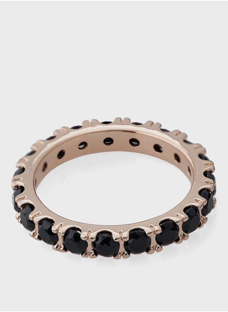 PANDORA Black Sparkling Row Eternity Ring  - Image 1