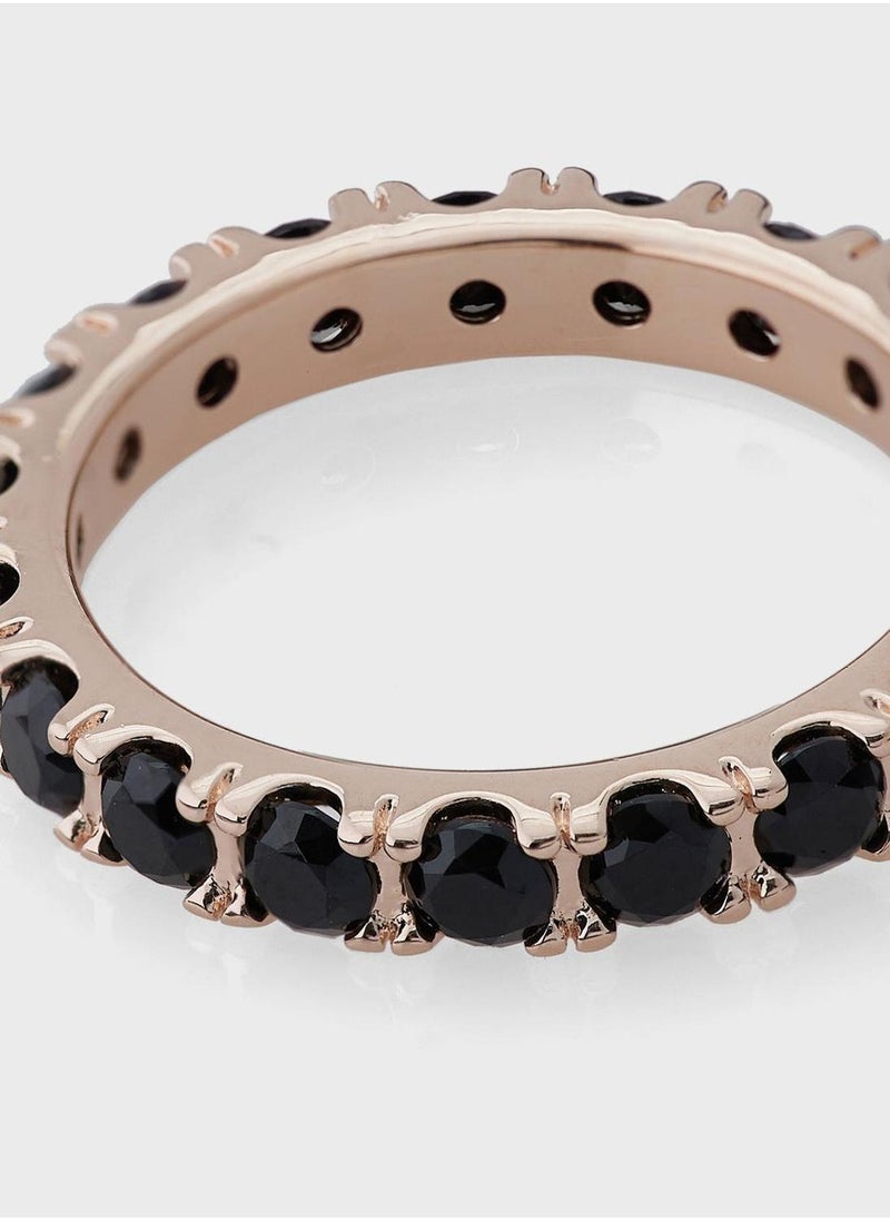 PANDORA Black Sparkling Row Eternity Ring  - Image 4