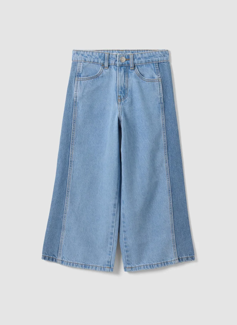 Ovs OVS Light Blue Wide-Leg Pure Cotton Jeans For Girls