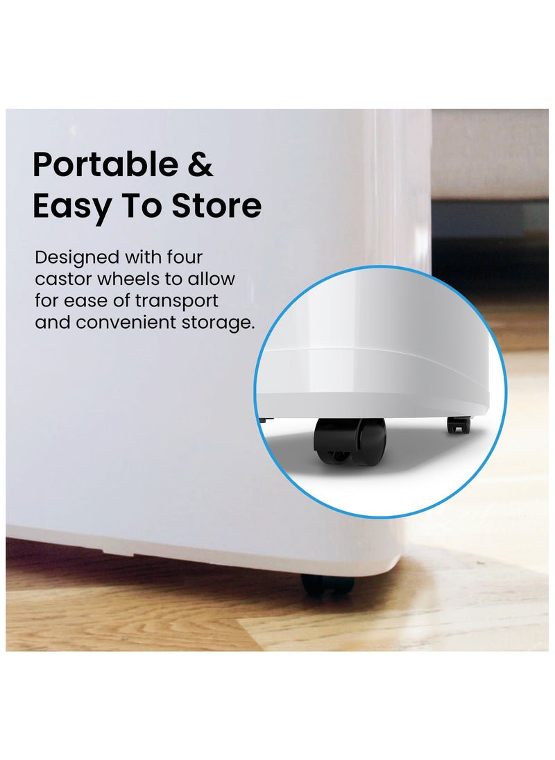 Pro Breeze - 20L/Day Dehumidifier with Digital Humidity Display, Sleep Mode, Continuous Drainage, Laundry Drying and 24 Hour Timer - Ideal for Damp and Condensation - Image 1